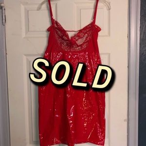 Lace and Latex Dress